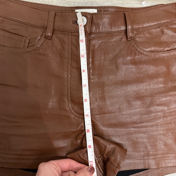 Aritzia Wilfred Faux Leather Mini Short, xs - Picture 7 of 8